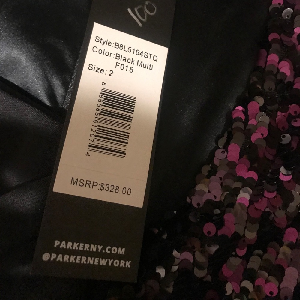 ✨HP✨NWT Parker Black Sequin Dress - Picture 5 of 7